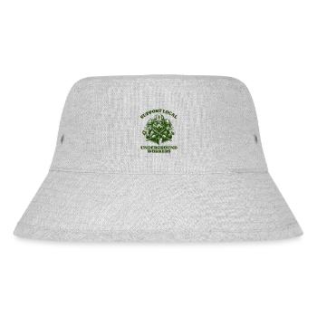 Support Local Underground Workers Lustiges Mole - Stanley/Stella recycelter Bucket Hat - Grau meliert - Vorne