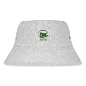 Support Local Prehistoric Survivors Platypus - Stanley/Stella recycelter Bucket Hat - Grau meliert - Vorne