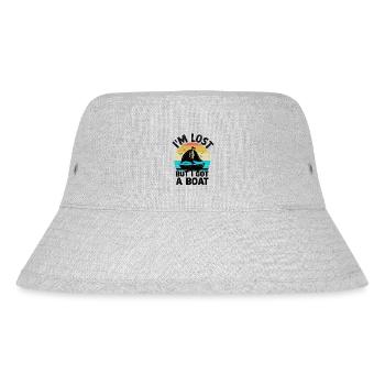 Ich bin verloren, aber ich habe ein Boot Paddelboot - Stanley/Stella recycelter Bucket Hat - Grau meliert - Vorne