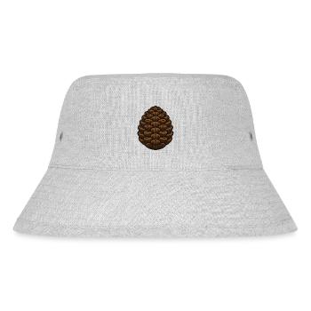 Pine cone - Stanley/Stella Recycled Bucket Hat - heather grey - Front