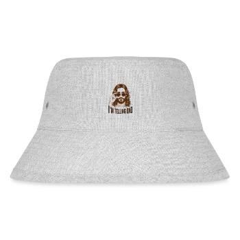 Ich erzähle es Dad! Lustiger Jesus Christus Spruch - Stanley/Stella recycelter Bucket Hat - Grau meliert - Vorne