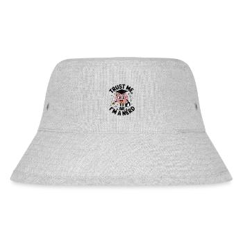 Trust me im a nerd Nerdiger Spruch für echte Geeks - Stanley/Stella recycelter Bucket Hat - Grau meliert - Vorne
