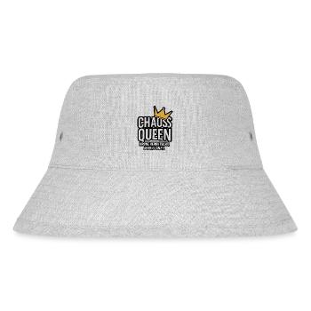 Chaos Queen. Krone verrutscht, aber glänzt. - Stanley/Stella recycelter Bucket Hat - Grau meliert - Vorne