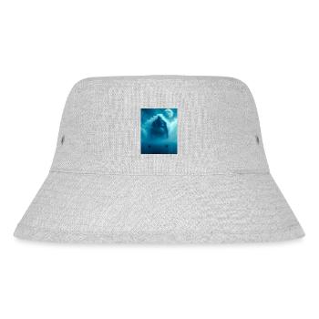 Umibōzu, japanischer Meeresgeist der pazifischen Folklore - Stanley/Stella recycelter Bucket Hat - Grau meliert - Vorne