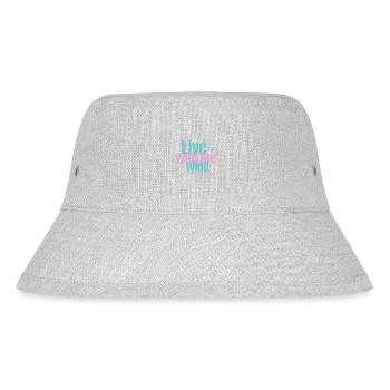 Leben mit Wind und Bäumen - Stanley/Stella recycelter Bucket Hat - Grau meliert - Vorne