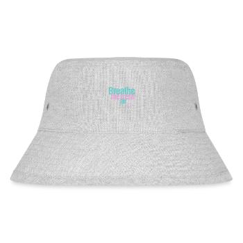 fresh air, stay wild - Stanley/Stella Recycled Bucket Hat - heather grey - Front
