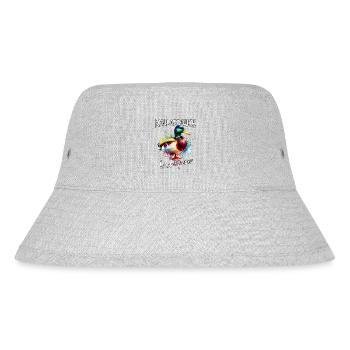 Mallard Whisperer - Stanley/Stella Recycled Bucket Hat - heather grey - Front
