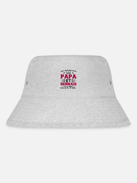 Papa et RENNAIS Idée Cadeau Citation - Bob recyclé Stanley/Stella - gris chiné