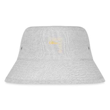 Februar 1976 Geburtstag Februar 1976 Retro - Stanley/Stella recycelter Bucket Hat - Grau meliert - Vorne