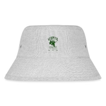 Green Tree Python Modern Reptile Keeper Streetwear - Stanley/Stella Recycled Bucket Hat - heather grey - Front