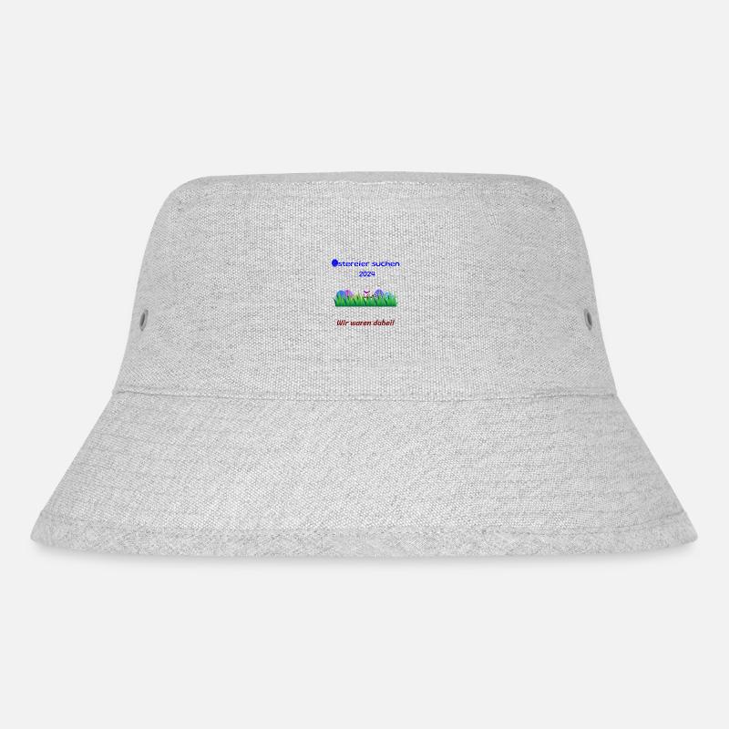 Ostereier suchen 2024 - Wir waren dabei - Stanley/Stella recycelter Bucket Hat - Grau meliert