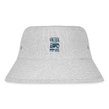Vintage Traktor Landwirt Geburtstag geboren 1995 - Stanley/Stella recycelter Bucket Hat - Grau meliert - Vorne
