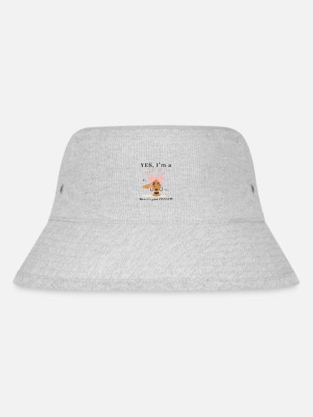 Single Mamas geschiedene Mutter Alleinerziehend - Stanley/Stella recycelter Bucket Hat - Grau meliert
