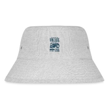 Vintage Traktor Landwirt Geburtstag geboren im Jahr 2016 - Stanley/Stella recycelter Bucket Hat - Grau meliert - Vorne