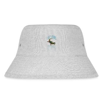 Phelsuma laticauda Day Gecko Lizard Keeper - Stanley/Stella Recycled Bucket Hat - heather grey - Front
