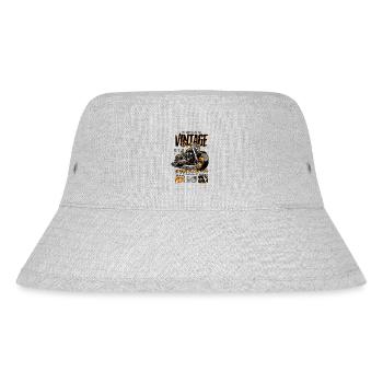 Motorcycle Bikers Motorbike Birthday Born In 1954 - Stanley/Stella Recycled Bucket Hat - heather grey - Front