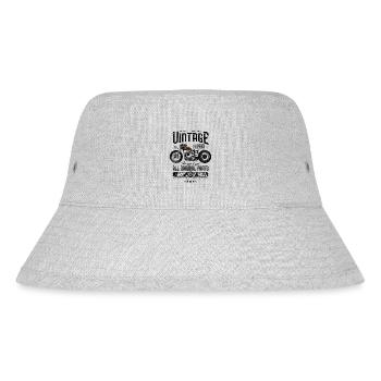 Vintage Motorrad Biker Motorrad Geburtstag 1983 - Stanley/Stella recycelter Bucket Hat - Grau meliert - Vorne