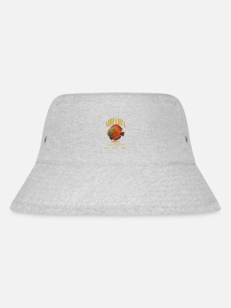 Diskus-Buntbarsch Fish Keeper Moderne Streetwear - Stanley/Stella recycelter Bucket Hat - Grau meliert