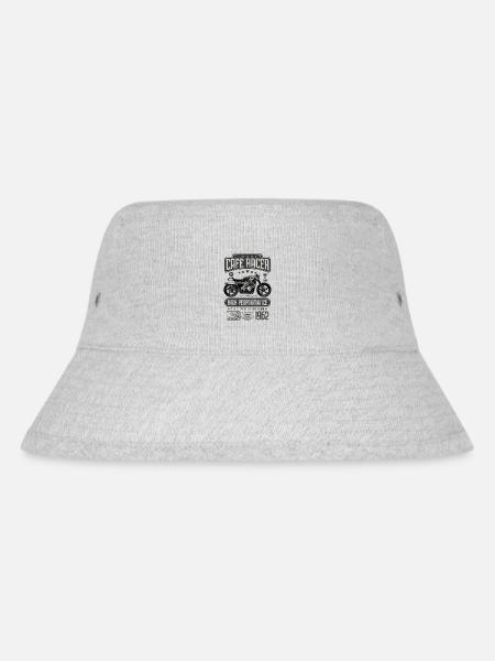 Cafe Racer Motorrad Geburtstag Biker Jahrgang 1962 - Stanley/Stella recycelter Bucket Hat - Grau meliert