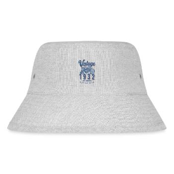 Oldtimer-Traktor-Farmer-Geburtstag geboren 1932 - Stanley/Stella recycelter Bucket Hat - Grau meliert - Vorne