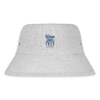 Oldtimer Traktor Farmer Geburtstag Jahrgang 1952 - Stanley/Stella recycelter Bucket Hat - Grau meliert - Vorne