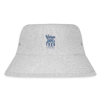 Oldtimer Traktor Bauer Geburtstag Jahrgang 1989 - Stanley/Stella recycelter Bucket Hat - Grau meliert - Vorne