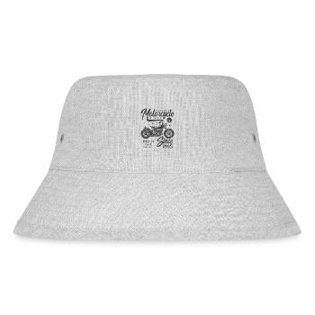 Vintage Motorcycle Biker Birthday Born In 1985 - Stanley/Stella Recycled Bucket Hat - heather grey - Front