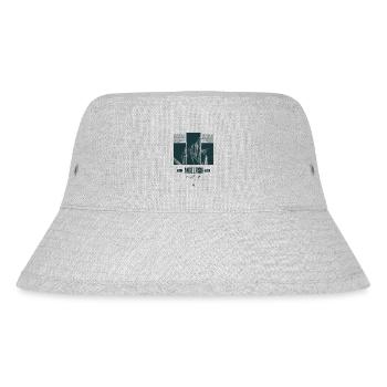 Altum Kaiserfisch Buntbarsch Aquarium Fischhalter - Stanley/Stella recycelter Bucket Hat - Grau meliert - Vorne