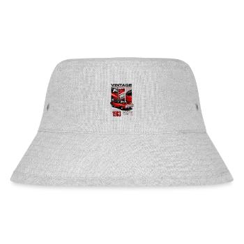 Ich bin nicht alt, ich bin ein Oldtimer, Jahrgang 1963 - Stanley/Stella recycelter Bucket Hat - Grau meliert - Vorne