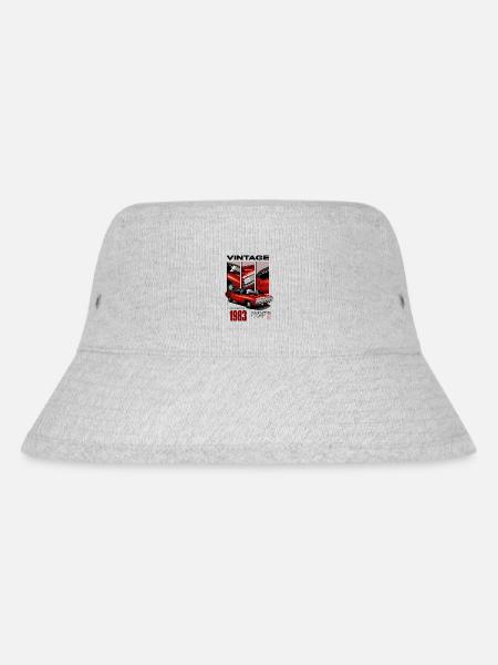 Ich bin nicht alt, ich bin ein Oldtimer, Jahrgang 1983 - Stanley/Stella recycelter Bucket Hat - Grau meliert