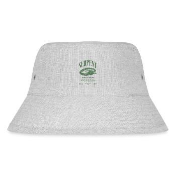 Carpet Python Modern Reptile Keeper Streetwear - Stanley/Stella Recycled Bucket Hat - heather grey - Front