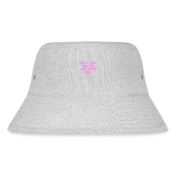 With A Body Like This Who Needs Hair Bald Man - Stanley/Stella Recycled Bucket Hat - heather grey - Front