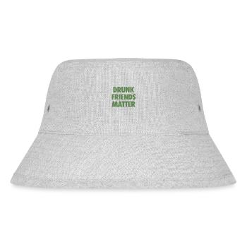 Lustige Betrunkene Freunde Materie Trinken - Stanley/Stella recycelter Bucket Hat - Grau meliert - Vorne