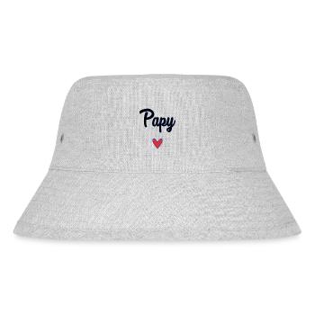 OPA. VATERTAG. ALLES Gute zum Tag des Großvaters. ICH LIEBE DICH. - Stanley/Stella recycelter Bucket Hat - Grau meliert - Vorne