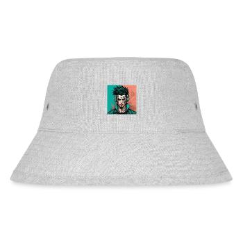 Tattoo Boy - Stanley/Stella recycelter Bucket Hat - Grau meliert - Vorne