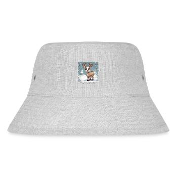 Die beste Zeit des Jahres Rentier Winter - Stanley/Stella recycelter Bucket Hat - Grau meliert - Vorne