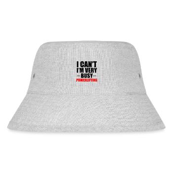 Busy Powerlifting - Stanley/Stella Recycled Bucket Hat - heather grey - Front