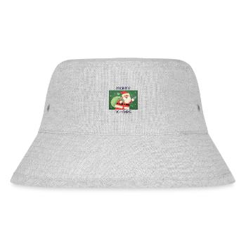 Merry christmas happy holidays christmas - Stanley/Stella recycelter Bucket Hat - Grau meliert - Vorne