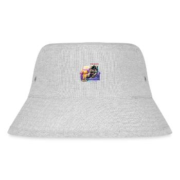 Astronaut Gamer - Stanley/Stella recycelter Bucket Hat - Grau meliert - Vorne