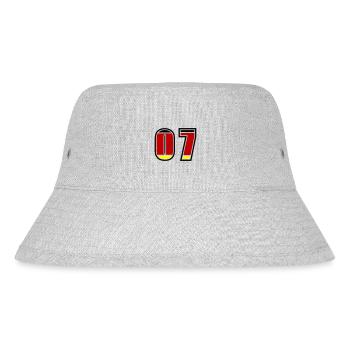 7 Nummer Deutschland Trikot - Stanley/Stella recycelter Bucket Hat - Grau meliert - Vorne