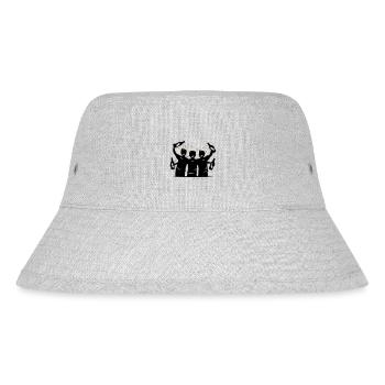 Drinking Silhouette Symbol - Stanley/Stella Recycled Bucket Hat - heather grey - Front