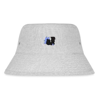Dark Kitsune / Geschenkidee - Stanley/Stella recycelter Bucket Hat - Grau meliert - Vorne