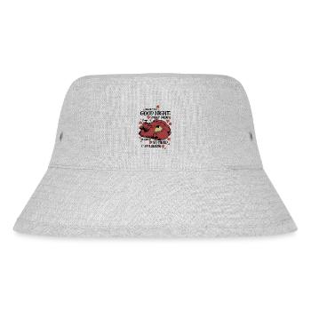 Cuddlebear Sleeping - Stanley/Stella recycelter Bucket Hat - Grau meliert - Vorne