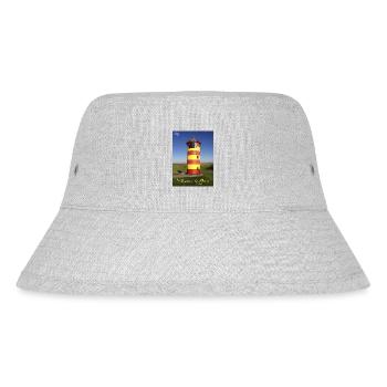 Pilsumer Leuchtturm - Stanley/Stella recycelter Bucket Hat - Grau meliert - Vorne