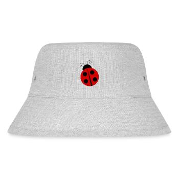 ladybug - Stanley/Stella Recycled Bucket Hat - heather grey - Front