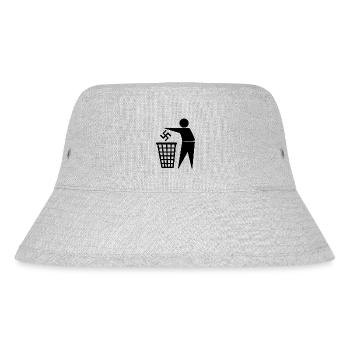 antifa - Stanley/Stella recycelter Bucket Hat - Grau meliert - Vorne