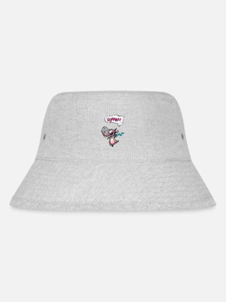 hippo tsjakka! - Stanley/Stella recycelter Bucket Hat - Grau meliert