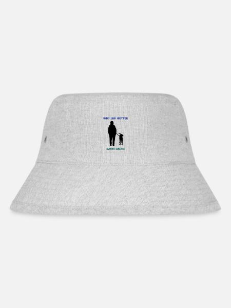 Gassi Geher_cb - Stanley/Stella recycelter Bucket Hat - Grau meliert