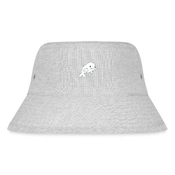 Belugawal Weißer Wal Meer Fisch Kinder - Stanley/Stella recycelter Bucket Hat - Grau meliert - Vorne