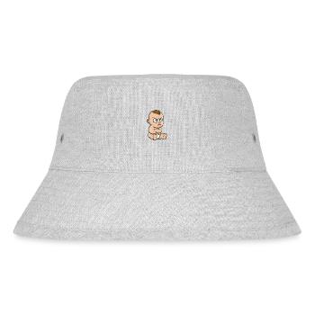 Baby Wütend Stur Zornig Protest Kleinkind - Stanley/Stella recycelter Bucket Hat - Grau meliert - Vorne